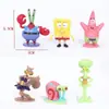Esponja de PVC Bebé Estrella 6 Tipos Decoraciones para Hornear Pasteles Decoración de Coche Micro Paisaje Acuario Muñeca Gashapon