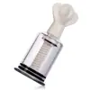 Dispositivo de ventosaterapia femenina estilo SM para juegos previos y masaje, para provocar y estimular; extractor de leche para hombre con diseño giratorio en forma de pétalo