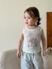 Ropa para Niños Zhe Li Conjunto para Niñas Chaleco Verano Estilo Delgado 2026 Malla Ropa para Niños Clase a Top y Pantalones para Bebé Niña