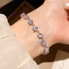 Pulsera de Perlas Ajustable de Zircón Irregular Mango Francés Pulsera de Lujo Ligero de Alta Gama Pulsera Versátil de Joyería para Mano de Temperamento de Nicho
