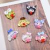 Pegamento en Crema de Celebridad de Internet Decoraciones de Arte de Uñas de Dibujos Animados con Purpurina Fina en Forma de Corazón Gatito Lindo Rhinestones de Resina DIY Accesorios de Uñas Portátiles