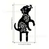 Nuevos Adornos de Hierro Transfronterizos para Jardín Animales Decorativos de Piso Inserciones Gatos, Perros, Conejos, Pollos Inserciones de Césped Huecos Adornos de Arte para Patio