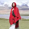 Chal bohemio, capa exótica para mujer, adecuada para viajes a Xinjiang, excursiones por la pradera y sesiones de fotos, capa exterior de estilo étnico