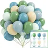 Paquete de Globos Yehua de 12 pulgadas Rosa-Verde-Blanco Dorado Vintage Empaquetado al Vacío Transfronterizo Decoraciones Mixtas para Fiesta de Boda Cumpleaños