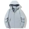 Chaqueta de Trabajo Tres en Uno Desmontable de Dos Piezas a Prueba de Viento Cálida para Otoño e Invierno con LOGOTIPO Estampado y Bordado