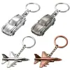 Chaveiros de metal 3D realistas no atacado, pingentes de carro e avião, presentes personalizados para empresas e empresas de transporte