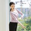 Ropa de danza moderna, ropa de entrenamiento, top de verano para mujer, ropa de baile de manga corta, ropa de entrenamiento de danza clásica china.