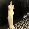 Vestido de tiras cruzadas en la espalda con nudo retorcido, cuello halter tipo swing y aplicaciones de encaje, con cinta para el cuello, Vestido para brindis de cumpleaños
