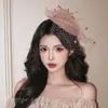 Fascinador pequeño de malla negra vintage francés, pasador para el pelo, para sesión de fotos de cumpleaños, accesorio femenino, sombrero tipo pañuelo para heredera millennial