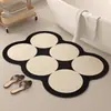 Tapete de Chão de Lama Diatomácea Estilo Nórdico para Casa, Banheiro, Porta de Banheiro, Absorvente de Água, Antiderrapante, Resistente ao Desgaste, Resistente à Sujeira, Fácil de Limpar