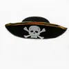 Sombrero de Halloween Accesorios de Cosplay Suministros para Fiestas Sombrero de Capitán Pirata Sombrero de Pirata Calavera Caribeña Palabras