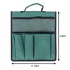 Juego de 4 Taburetes Plegables de Jardín con Bolsa de Herramientas Portátil, Bolsa Lateral, Funda para Pala Plana de Jardinería, Guantes