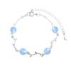 Pulseira feminina de cristal imitação pedra olho de gato borboleta nova pulseira chinesa antiga luar estudante rede vermelha contas de placa atacado maré