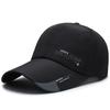 Boné de beisebol masculino estilo coreano de aba longa, chapéu para primavera e outono, proteção solar, boné de pesca casual, guarda-sol