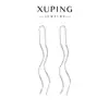Xuping Joias Liga de Cobre Liga de Cobre Banho de Ouro Branco Brincos Design Versátil Leve Luxo para Mulheres Venda por Atacado