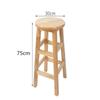 Taburete de Madera Taburete de Madera Maciza Moderno para Computadora Hogar Silla de Comedor Simple de Moda Taburete Redondo de Madera Taburete Bajo de Tronco Engrosado