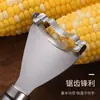 Descascador de milho de aço inoxidável, artefato de milho, debulhador de cozinha doméstico, separador de grãos de milho, ferramenta de descascamento
