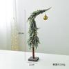 NUCHI decoração de Natal transfronteiriça mini neve pescoço torto árvore de Natal decoração de casa enfeites de mesa
