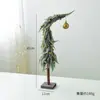Decoração de Natal Transfronteiriça Mini Árvore de Natal de Pescoço Torto 50cm Enfeites de Decoração para Casa Arranjo de Atmosfera Natalina