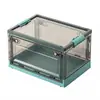 Caja de almacenamiento de libros plegable para estudiantes, organizador de libros para dormitorio, caja de almacenamiento de libros transparente para el hogar