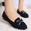 Bailarinas casuales para mujer con lazo, de suela plana, para usar en exteriores, tallas grandes, Zapatos de trabajo de comercio exterior De Xun