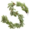 Guirnalda Artificial de Agujas de Pino Navideño Verde para Fiestas Navideñas, Banquetes de Boda, Decoración del Hogar, Decoraciones para Colgar en Ventanas y Escaleras