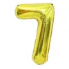 Balão decorativo de folha de alumínio dourado prateado digital de 32 polegadas para aniversário de um mês