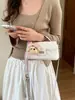 2026 Nuevo Modelo Bolso de Cadena Bordado con Diamantes, Mini Bolso Cuadrado Elegante, Bolso Cruzado Cotidiano Estilo Chanel para Mujer