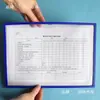 Adhesivo Magnético de Exhibición de 4 Agujeros Carpeta Transparente Set de Cubierta Dura Magnética Entrega Rápida Portatarjetas de Registro de Inspección de Equipo
