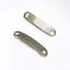 Conector de Pulseira de Aço Inoxidável Peça Placa Curva Curva Acessórios para Joias DIY Venda Quente Transfronteiriça Amazon Gravação Polimento