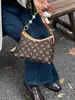 Bolso de Hombro con Estampado Vintage Gran Capacidad para Presbicia Lujo Ligero Moda para Mujer 2025 Nuevo Bolso Tote Bolso Cruzado de Hombro