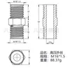 Conector de Acero Inoxidable 304 de Alta Presión con Rosca Externa, Conector Hexagonal Recto Pasante para Tubo de Aceite Engrosado, Conector de Alambre Doble Extremo de Diámetro Variable