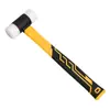 Martillo de Instalación de Nylon con Mango de Madera Maciza, Martillo Antideslizante, Martillo Pequeño de Doble Cabeza, Martillo de Goma con Mango Recubierto de Goma, En Stock, Martillo de Pared Mini