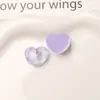 Dulce Versátil Soñador Degradado Onda de Agua Corazón de Melocotón Resina DIY Hebilla para Zueco Flor de Zapato Accesorios