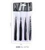 Pinzas para Cejas de Acero Inoxidable Nilan, Herramienta para Depilar Barba, Herramienta de Belleza para Dar Forma a las Cejas de Mujer, Pinzas Anguladas, Pinza para Cejas