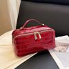 Bolsa Cosmética Padrão Casca Transfronteiriça Novo Nicho de Alta Qualidade Grande Capacidade Conveniente Bolsa de Higiene Pessoal para Viagem Bolsa de Armazenamento de Cosméticos