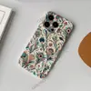 Estilo Étnico Retrô Pena de Pavão Paisley 18Pro Capa Protetora de Alta Qualidade Capa para Celular de Camada Única Iphone18