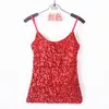 Nuevo chaleco pequeño ajustado de moda con lentejuelas, camisola sexy versátil 06#