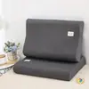 Funda de almohada de algodón lavado clase a con látex, funda de almohada individual de látex, algodón puro 60X40, almohada de espuma viscoelástica de goma 50X3