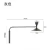 Luminária de parede Nemo italiana designer nórdico minimalista criativa sala de estar sala de jantar quarto cabeceira balancim rotativo luminária de parede