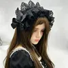 Diadema con Alas de Ángel Negras y Blancas Estilo Gótico, Accesorios para el Cabello de Subcultura Oscura de Halloween, Accesorios para el Cabello Lolita
