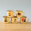 Taza de Esmalte Nostálgica, Taza Retro, Taza para Pastel, Taza para Barbacoa, Taza de Té para Cuadros Antiguos, Taza de Esmalte Retro, Tarro de Té al por Mayor