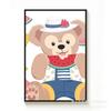 Pintura al óleo digital para colorear DIY cura niños de primaria colorear dibujos animados anime niña oso fresa rellenar pintura