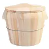 Balde de Madeira para Cozinhar Arroz no Vapor Vaporeiro Zhezhi Bambu Vaporeiro Balde de Madeira Arroz Madeira Zhengzi Arroz Zhezhi Balde de Cedro Cozinhar Arroz no Vapor Balde de Madeira Doméstico
