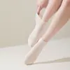 Calcetines Cortos para Mujer, Anti-Pilling, Algodón, Malla Fina de Verano, Calcetines Invisibles Tipo Barco, Absorbentes de Sudor, Calcetines de Tubo Corto para Primavera y Otoño