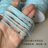 Renda de Orelha de Madeira 6mm Pequeno Pano Acessórios para Roupas de Boneca bjd ob11 Renda Franzida Elástica Babado Renda Elástica