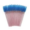 Cepillo de pestañas desechable, varilla de cristal, práctico cepillo pequeño para cejas, paquete de 50, peine espiral para injerto de pestañas.