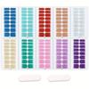 Zhengxiang Pegatinas para Uñas en Stock Impermeables Estilo Ins Película de Esmalte para Uñas Brillo Degradado Arte de Uñas Pegatinas para Uñas de Gel Sin Curado