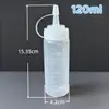 Botellas Dispensadoras de Apretar al por Mayor del Fabricante, Botellas de Apretar para Salsa de Tomate y Ensalada de Grado Alimenticio, Botellas de Apretar con Boquilla Puntiaguda para Salsa de Ostras, Botellas para Condimentos