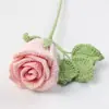 Flores Artificiales de Lana Hechas a Mano Terminadas Flores Artificiales Rosa Francesa Flores Inmortales Decoración del Hogar Ramo de Boda Arreglo Floral
